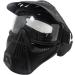 Independent Tactical Paintball Mask for Airsoft BB Hunting CS Game - Impact Resistant Full Face Gear with Goggles for Outdoor Activities - Black/Clear Lens - Buy Online on SooperMarket.com