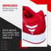 Northcore Weightlifting Shoes for Men & Women | Powerlifting & Bodybuilding Squat Shoes | Cross Lifting Footwear - EU Size 45 Red/White - Buy Online on SooperMarket.com