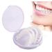 icehao Upper & Lower Teeth Veneers - Simulation Braces Snap On Smile Tooth Cover Perfect Whitening One Size Fits Most Comfortable Denture to Make White Beautiful Neatr (2pcs) 2 Count (Pack of 1)