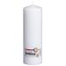 Ivyline 103822460332 Candle Pillar Candle 250 x 80 white piece: 1
