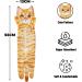 Cat Funny Hand Towels - Cute Decorative Washcloths for Bathroom & Kitchen Decor - Absorbent & Soft - Great Housewarming Gift for Cat Lovers - Orange - Buy Online on SooperMarket.com