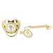Luxury Rhinestone Crown Baby Pacifier - Ergonomic Golden Design Soothing & Portable (Letter D) - Buy Online on SooperMarket.com
