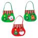 Anneome Santa Pants Treat Bags 3pcs Christmas Bag Candy Bags Cloth Goodie Bags Grocery Bags Xmas Candy Pouch Christmas Bag