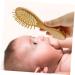 Healeved 4 Pcs Baby Hair Brush Comb Scalp Scrubber Spa Kit - Natural Soft Brushes for Baby Shampoo & Detangling - Children's Bathing Supply and Baby Care Set - Buy Online on SooperMarket.com
