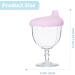Incogneato Winey Baby Champagne Sippy Cup with Silicone Lid - Pink | Unbreakable & Dishwasher Safe for Kids - Buy Online on SooperMarket.com