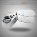 KINGMAS 40x Jeweller Loupe Folding Magnifying Jewelry Eye Magnifier With LED Light Illuminated (LED Currency Detecting/Jewlers Identifying Type Lupe) - Buy Online on SooperMarket.com