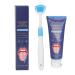 Tongue Scraper Cleaning Brush Set 2pcs Oral Freshener Tongue Scraper Brush Set for Bad Breath Eliminator 50g