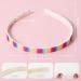 WLLHYF Glitter Headband 4pcs Plastic Sparkly Cute Non Slip Chunky Hairbands Thick Bling Confetti Rainbow Hair Bands with Teeth Little Girls Colorful Hair Accessories Rainbow color - Buy Online on SooperMarket.com