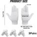 QOCO 3 Pairs White Gloves Cotton Moisturising Gloves for Eczema Dry Hands Breathable Machine Washable Cloth Gloves for Men Women Bedtime Sleep Overnight Hand Cream Lotion Protection Gloves - Buy Online on SooperMarket.com