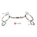 2 Two Ring Horse Bit Universal Copper Roller & Inlay Snaffle Gag (5") - Buy Online on SooperMarket.com