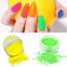 Kalolary 12 Colors Fluorescent Nail Powder - Neon Pigments Dust for Halloween & Christmas Makeup - Buy Online on SooperMarket.com