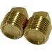 Clink 1/2 NPT Solid Brass Boat Hull Drain Plugs - 2 Pack Spare Garboard Plugs - Buy Online on SooperMarket.com