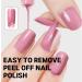 Trendyfave Pink Nail Polish Long Lasting Nail Varnish Pastel Quick Dry Nail Polish Nail Polish Non-Toxic Water Based Formula Nail Polish for DIY Nail Art No Need Baking - Buy Online on SooperMarket.com