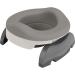 Potette Plus Potty Value Pack: Kalencom 2in1 Potette Plus Portable Potty and Reusable Collapsible Liner for Home Use (White/Gray) White Gray
