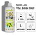 Nutrify Vital Fitness Drink 1:80 Syrup - 3x1L Sugar-Free Lemon Lime Set | 240 Liters of Low-Calorie Sports Beverage with Vitamins & L-Carnitine - International Shipping Available - Buy Online on SooperMarket.com