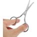 Buy Healvian Rounded Tip Grooming Scissors - Stainless Steel Facial Hair Safety Scissors for Men & Women | Perfect for Nose Eyebrows Moustache & Eyelashes - International Shipping Available - Buy Online on SooperMarket.com