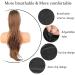 PORSMEER Auburn Brown Synthetic Drawstring Ponytail Extension - 26 Inch Natural Straight Wavy Hairpiece for Women and Girls - Buy Online on SooperMarket.com