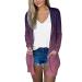 Long Shirt Outerwear Top Thin Warm Knitted Coat Women's Blouse V-Neck Shirt Tunic Long Women's Tunic Women's Shirt Casual Checked Shirt Women's Winter Chunky Knit Jacket H-pink M