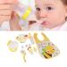 Compact Safe Baby Feeding Set - Space-Saving PP-Silicon Eating Cards for Toddlers | Perfect for Home & Travel - Relief for Discriminative Eating - Buy Online on SooperMarket.com