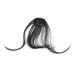 Didiseaon Piece Hair Clips for Women Hat Wigs for Women Braided Hair Clips Dark Brown Hair Extensions Hair Extensions Real Human Hair Clip on Fringe Hair Toppers for Women Xuchang Miss Bangs medium Black