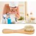 Buy Manual Facial Cleansing Brush - Exfoliating Skin Tool with Wooden Handle for Deep Pore Cleaning - Ideal for Daily Facial Care - Buy Online on SooperMarket.com