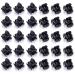 SKYPIA 30 Pcs Mini Hair Styling Accessories Clips Plastic Claws Grip Clamps for Girls and Women (Black)