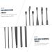 2 Sets Healeved Ear Picking Tool Spring Massage Kit - Black Ear Wax Remover & Cleaner Set 11.5X2.7X1cm - Buy Online on SooperMarket.com