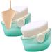 2pcs Sunscreen Applicator for Kids Sunscreen Lotion Applicator Set with Protective Cap Fast Brush Liquid Cream Powder sunblock applicator for kids