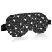 Haskirky Light Blocking Eye Mask Breathable and Adjustable Adult Men and Women Travel on Business Trips Yoga Meditation Light Smooth Comfortable Eye Mask Office Deep Sleep Goodies White Stars