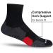AKOENY Men's Ankle Athletic Running Quarter Socks (6-Pack) Black - Size 9-12 - Buy Online on SooperMarket.com