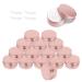 Yue Qin 15 pieces 10ml aluminum empty jar around travel creamose cremed box trial flares cosmetics jugs with lid travel potty jar set for lotion cream mini candles cosmetics ros gold