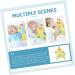 Kisangel 4-Pack Baby Comfort Towel Pacifiers | Plush Sleep Toys for Young Children | Soft Gel Sleep Aid | 43x24cm Color-Sorted Cuddly Toys - Buy Online on SooperMarket.com