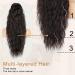 PORSMEER 28 Natural Black Beach Wave Ponytail Extension - Long Synthetic Clip-in Hairpiece for Women - Buy Online on SooperMarket.com