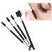 4pcs Professional Eyebrow Eyelash Brush Comb Set - Soft Hair Double Head Makeup Tool for Perfect Brows & Lashes | International Shipping - Buy Online on SooperMarket.com