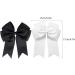 2 Pack 6 inch Bow Hair Clips Large Hair Bow Hair Barrette Clips for Women Girls Black Hair Bows(Black White) - Buy Online on SooperMarket.com