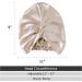 ZIMASILK 22 Momme 100% Mulberry Silk Sleep Cap for Women - Beige Silk Hair Wrap Bonnet - Buy Online on SooperMarket.com
