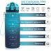 ZOUNICH BPA-Free Children's Drinking Bottle - 1L/700ML/500ML Tritan Sport Water Bottle for School & Bicycle - Dishwasher Safe Dark Green/Blue Gradient - Buy Online on SooperMarket.com