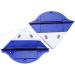 Double Side Magnetic Window Glass Cleaner Strong Magnetic Flexible Wiper Trilateral Design Built-in Sponge Suitable for Single-Glazed 3-8mm - Buy Online on SooperMarket.com