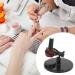 Nail Polish Bottle Holder Stand with Tilter Function Anti-Spill and Prevent Fall Off Nail Gel Fixing Clip for Manicure Painting (Wide Base)(Black) - Buy Online on SooperMarket.com