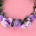 KALLORY Purple Flower Crown Headband for Bridesmaids & Flower Girls - Buy Online on SooperMarket.com