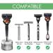 AMOYER SHIAL READ Aluminum Alloy Shaving Stand for Men - Stylish Bathroom Metal Grooming Holder - Buy Online on SooperMarket.com