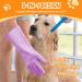 Comfpet Pet Care Gloves for Dog & Cat Hair Removal | Food-Safe Silicone Brush for Bathing & Massaging Puppies & Kittens (Purple) - Buy Online on SooperMarket.com