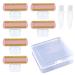 Women Shaver Replacement Heads for Flawless Body Rechargeable Ladies Shaver Finishing Touch Trimmer Heads With Clean Brushes 2 PCS and Storage Box (6PCS)
