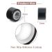 500Pcs 4mm Black Silicone Lined Micro Ring Beads for Hair Extensions - 5 Colors - Vlasy - Buy Online on SooperMarket.com
