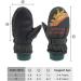 XIAOHAWANG Kids Ski Gloves - Waterproof Dinosaur Mittens for Boys & Girls 2-8 Years - Blackish Green - Buy Online on SooperMarket.com