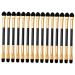 MUSISALY 15pcs Eye Shadow Brush Makeup Accessories Double Sided Makeup Brush Eyeshadow Fiber