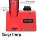 Supreme Trimmer Recharge Zero Gap Trimmer for Barbers | 7500+ RPM Removable Battery Smart USB Charging Stand + iPhone/Android Charging | ST777 Red - Buy Online on SooperMarket.com