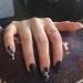 24Pcs Medium Tip Matte Black Frosting Leopard False Nails - Short Press Full Cover Fake Nails for Women and Girls - Buy Online on SooperMarket.com