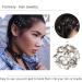 Silver Metal Loc Hair Beads - Pack of 40 - African Deadlock Cuff Ring Jewels for Black Women - Buy Online on SooperMarket.com