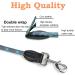 Adjustable 2.6m Dog Leash - Reflective Multifunctional Nylon for Walking Running & Training - Red & Gray - Buy Online on SooperMarket.com